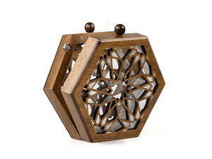 Mandala Light Wooden bag