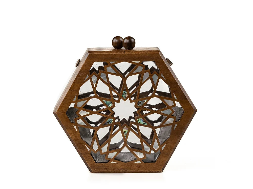 Mandala Light Wooden bag